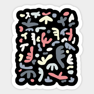 Coral Pieces in Pastel Sticker